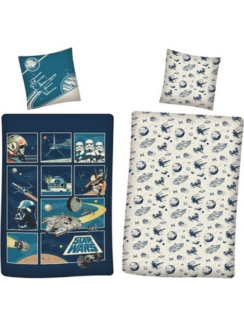Σετ παπλωματοθήκη-μαξιλαροθήκη Star Wars Duvet Cover 135X200+80X80CM 100% COTTON AYM-022STW-DV GE