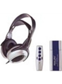 Hualipu HP-USB500 Ενσύρματα Ακουστικά Over Ear Μαύρα Ασημί