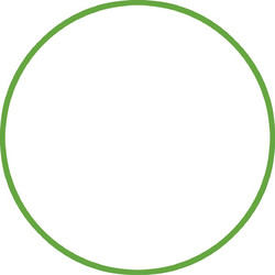 Χούλα-Χουπ hq 60cm - Φ19mm - 230gr, Πράσινο 98800