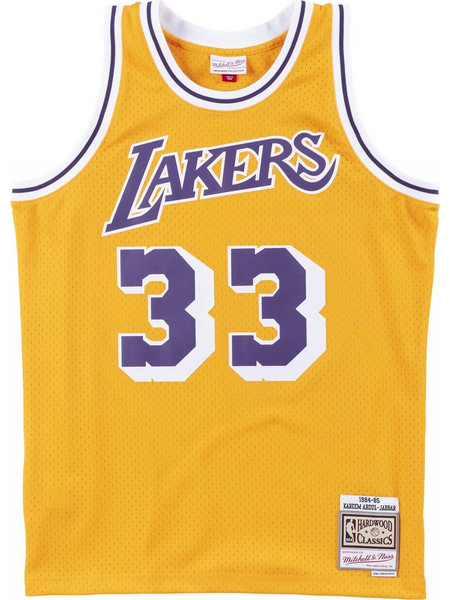 Mitchell & Ness Kareem Jabbar Los Angeles Lakers 1984/85 Φανέλα Μπάσκετ ΝΒΑ SMJYAC18110-LALLTGD84KAB