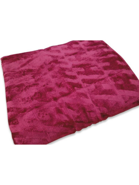Κουβέρτα Μονή Fleece Ανάγλυφη Soft Γαρύφαλλο 160x220