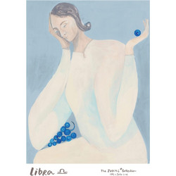 Πόστερ Libra - Sofia Lind Μπεζ Γαλάζιο 30 x 40 cm THE POSTER CLUB