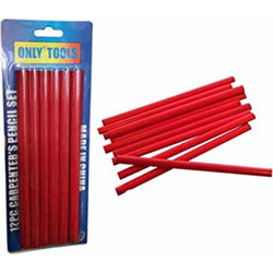 Σετ Μολύβια Ξυλουργού ONLY TOOLS H0648A 12 Τεμάχια Κόκκινο B087175L6A ΟΕΜ