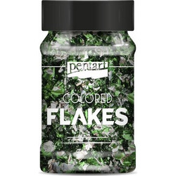 Μεταλλικές Nιφάδες Χρωματιστές Pentart Green Silver 1gr