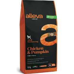 Alleva Natural Low Grain Adult Chicken & Pumpkin Medium 12kg