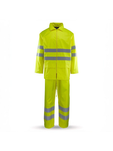 Αδιάβροχο κοστούμι φωσφοριζέ GALAXY Mist Plus Hi-Vis 521 υψηλής ορατότητας με αναδιπλούμενη κουκούλα (521 )