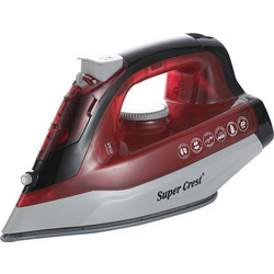 Ατμοσίδερο 2200W Με Κεραμική Πλάκα Κόκκινο Super Crest SL-2658