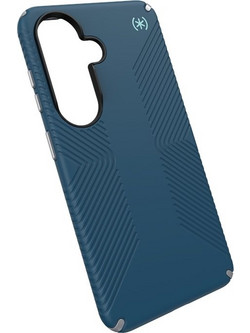Speck Presidio2 Grip Magnet - Samsung Galaxy S26 Magsafe Case (Deep Sea/Silver Metallic/Spell Blue) - (151058-3261)