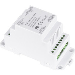 GloboStar(R) 73137 DA SKYDANCE DC DMX512 Signal Amplifier Din Rail Ράγας 2 Καναλιών DC 12-48V - IP20 Μ11.5 x Π5 x Υ6.5cm