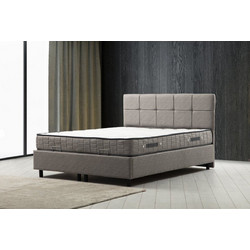 Double Mattress, Base & Headboard Vitalia Set 160 x 200 - Light Grey Light Grey