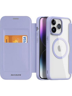 Θήκη Flip Dux Ducis Apple iPhone 15 Pro Wallet Skin X Pro Μωβ N63006