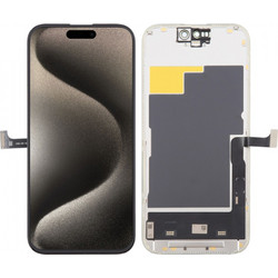 Οθόνη DD Soft-OLED 120Hz με Μηχανισμό Αφής για iPhone 15 Pro Max Μαύρο