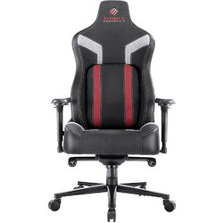 Eureka Καρέκλα Gaming Δερματίνης με Ρυθμιζόμενα Μπράτσα Μαύρη ERK-GC08-R