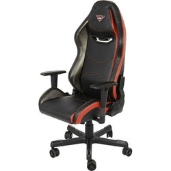 Eureka Καρέκλα Gaming Δερματίνης με Ρυθμιζόμενα Μπράτσα Μαύρη Κόκκινη ERK-GC-01