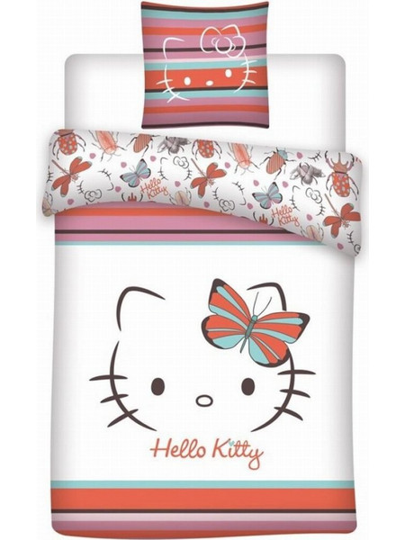 Sanrio: Hello Kitty and Friends - Hello Kitty Butterflies Σετ Παπλωματοθήκης (Παπλωματοθήκη & Μαξιλαροθήκη)
