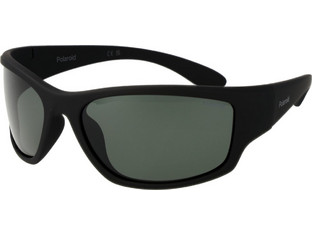 Polaroid Eyewear PLD7005/S YYV/RC Αθλητικά Ανδρικά Γυαλιά Ηλίου Ορθογώνια Κοκάλινα Μαύρα με Μαύρο Polarized Καθρέπτη Φακό