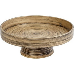 Bali Στρογγυλός Δίσκος Bamboo με Πόδι 30x12 εκ. Bab115 Espiel
