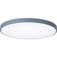 InLight Πλαφονιέρα οροφής LED 24W 3CCT (by switch on base) από γκρι μέταλλο και ακρυλικό D:30cm (42035-D-Gray)
