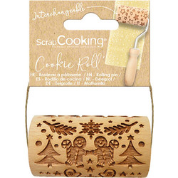 Πλάστης με Ανάγλυφο Σχέδιο Gingerbread - ScrapCooking