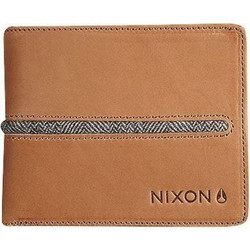 Ανδρικό Πορτοφόλι NIXON Coastal Showdown Bifold Zip Leather Ταμπά C2519-405-00 - C2519-405-00