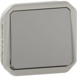 Διακόπτης αλλέ-ρετούρ LEGRAND Plexo 10 AX 250V IP55 γκρι 70,5x70,5x49mm - 06-01-069511L