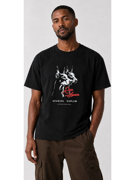 ΑΝΔΡΙΚΟ T-SHIRT COTTON4ALL DOBERMANN 26-420 ΜΑΥΡΟ - Μαύρο