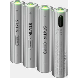 STATIK Επαναφορτιζόμενες Μπαταρίες AAA 4-PACK PUP-0110-4QTY