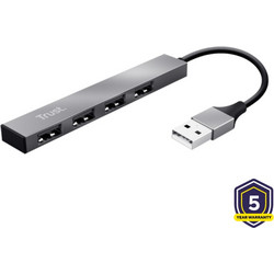 Trust Halyx 23786 USB Hub 2.0 USB-A με 4 Θύρες USB-A
