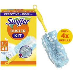 SWIFFER Dusters Kit Clean & Fresh Χειρολαβή & 4 Ανταλλακτικά Ξεσκονόπανα