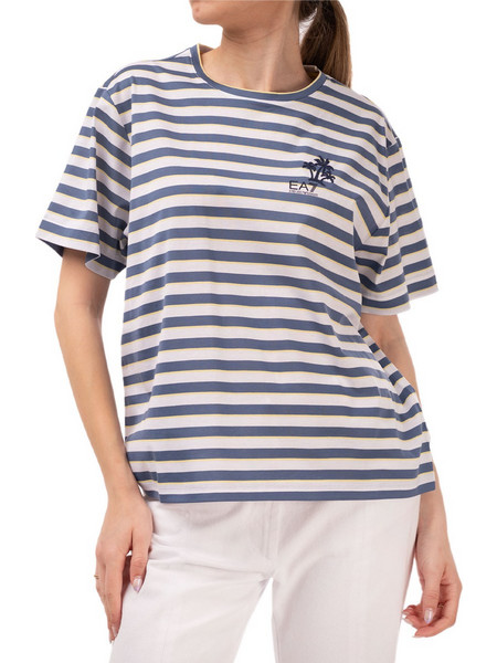 T-Shirt 7W001466AF20775 FB348 fancy stripe blue
