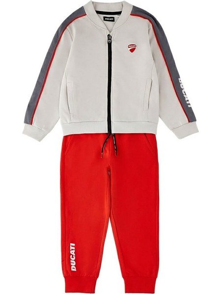Ducati Σετ με Αθλητική Φόρμα Full Zip Tracksuit GG631-00-0551-199683 Γκρι Αγόρι