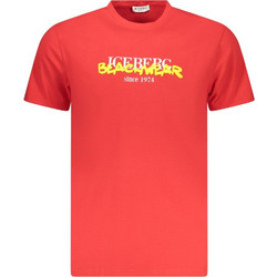 ICEBERG MEN'S SHORT-SLEEVED T-SHIRT, RED - ICE3MTS01_RORED