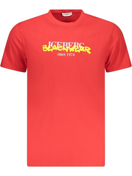 ICEBERG MEN'S SHORT-SLEEVED T-SHIRT, RED - ICE3MTS01_RORED