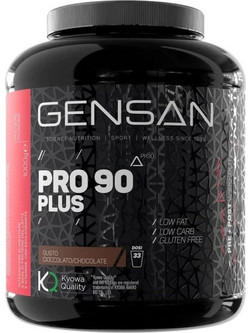 Gensan Protein Pro 90 Plus Chocolate Πρωτεΐνη Ορού Γάλακτος Χωρίς Γλουτένη 1kg