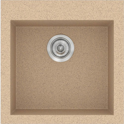 Sanitec Classic 339 Ένθετος Νεροχύτης Γρανίτη Ματ Granite Beige 50x50cm