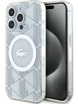 Σκληρή θήκη Lacoste LCHMP15XUBSH για iPhone 15 Pro Max 6,7" IML Blend Monogram MagSafe