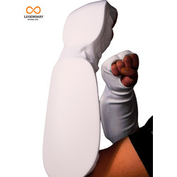 Legendary ARM & FIST GUARD ΒΑΜΒΑΚΙ + FOAM ΛΕΥΚΟ ΕΛΑΣΤΙΚΟ ΣΕΤ 2ΤΕΜ S-XL - Λευκό