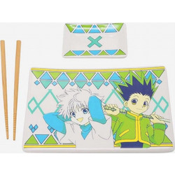 Hunter x Hunter Ceramic Sushi Set with Chopsticks Gon & Killua