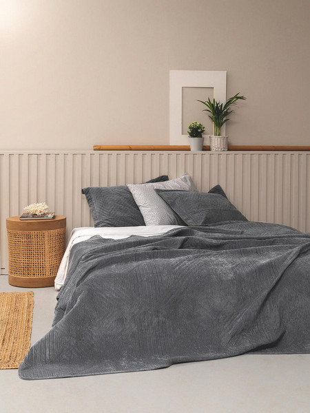 Palamaiki Κουβερλι Υπέρδιπλο 220x240 DIZZA GREY Γκρι