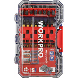 ΚΑΣΕΤΙΝΑ ΜΥΤΕΣ 1/4" ΣΕΤ 56 τμχ WP409028 WORKPRO