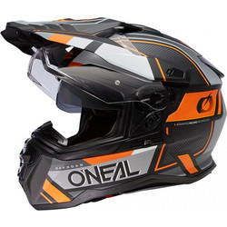 O'Neal Series D Square V.23 Black / Grey / Orange Κράνος Μηχανής On / Off 1600gr