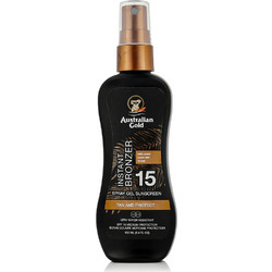 Australian Gold Instant Bronzer Gel Sunscreen Αδιάβροχο Λάδι Μαυρίσματος Σώματος SPF15 100ml