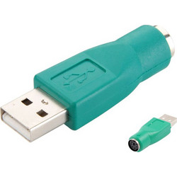 POWERTECH αντάπτορας USB 2.0 αρσενικό σε PS2 θηλυκό CAB-U020, πράσινος