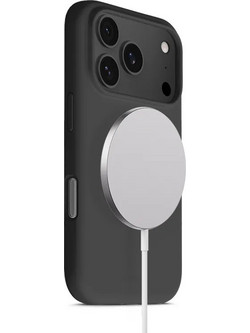 Crong Color Back Cover iPhone 17 Pro Θήκη Σιλικόνης Μαύρο (CRGCOLRMIP1763PBLK)