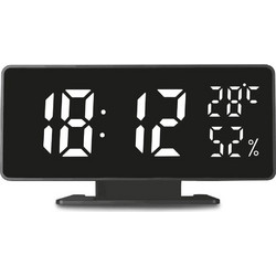 GreenBlue GB395 Επιτραπέζιο Ψηφιακό Ρολόι με Ξυπνητήρι Μαύρο