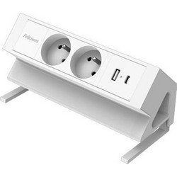 Fellowes Power Strip Power Desk 2 White (100137185)