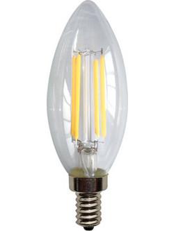 Giako Led ,Λάμπα Led Filament Candle C37 6W E14 Dimmable 220-240V 2700K