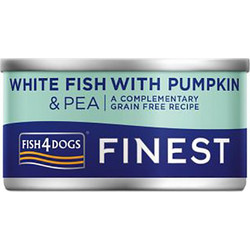 Fish4dogs Finest White Fish with Pumpkin & Pea 85gr