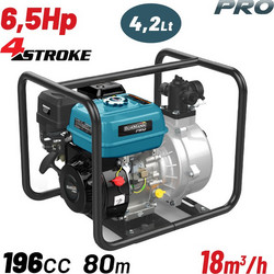 BORMANN PRO Αντλία βενζίνης πυρόσβεσης 196cc, 6.5hp, 80m (BGB1080)