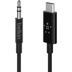 Belkin USB 2.0 Cable USB-C male - 3.5mm Μαύρο 0.9m F7U079bt03-BLK